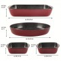 Stoneline | Yes | Casserole dish set of 4pcs | 21789 | 1+1+3+3.6 L | 20x17/35x24/39x24 cm | Borosilicate glass | Red | Dishwashe - 3